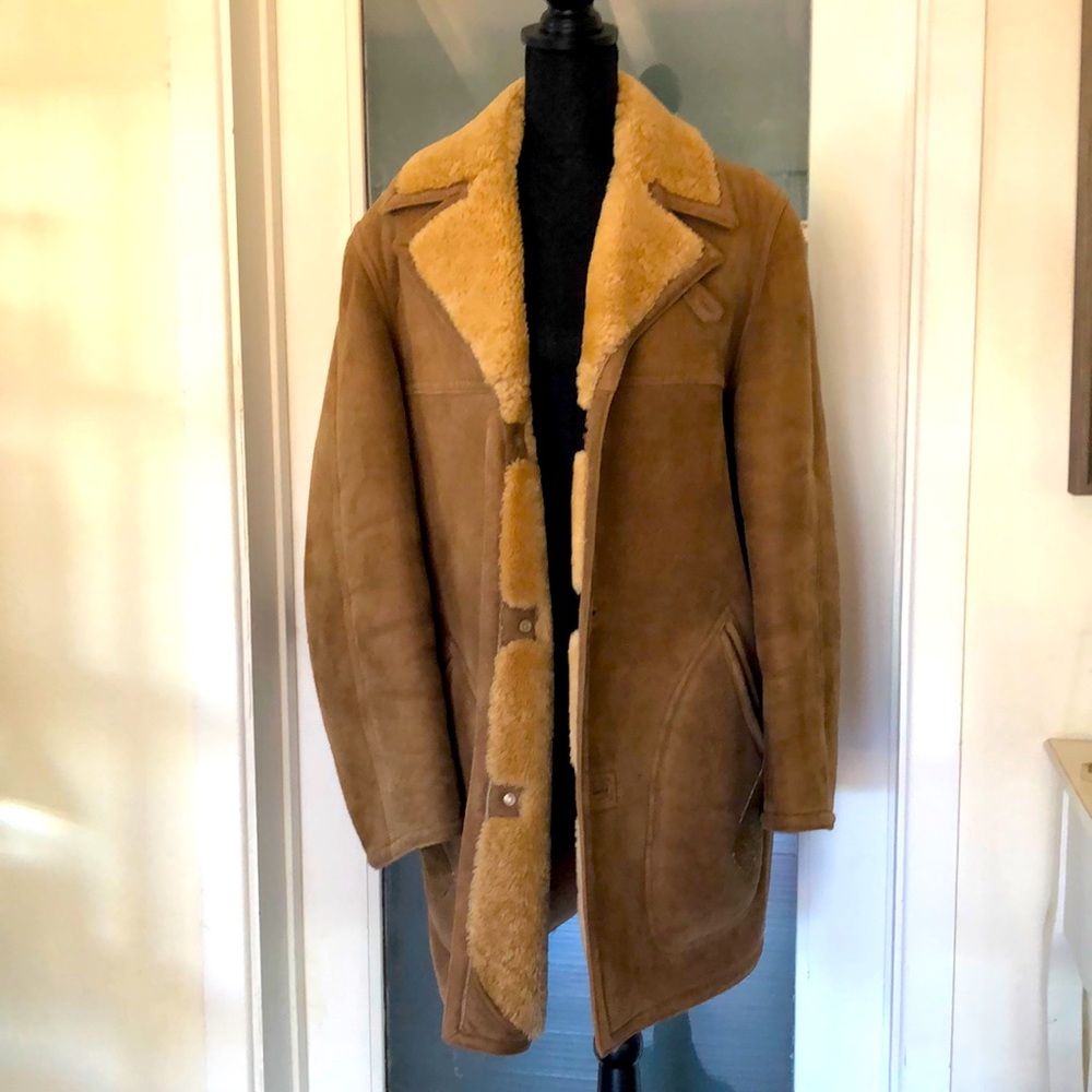 Genuine Shearling Brooks Brothers Mens Jacket